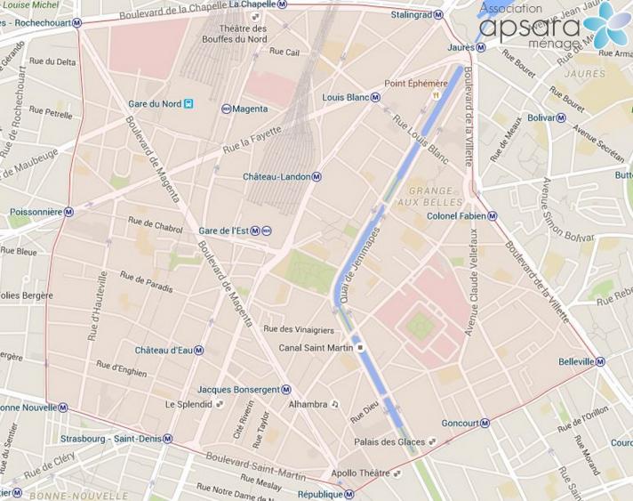 Ménage et repassage 10ème arrondissement de Paris - 75010