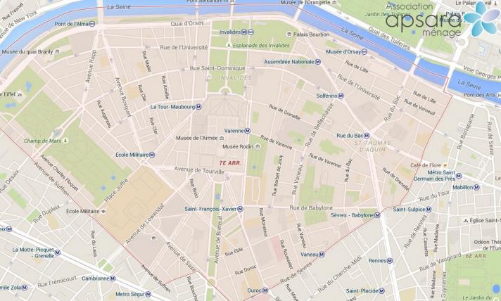 Ménage et repassage 7ème arrondissement de Paris - 75007